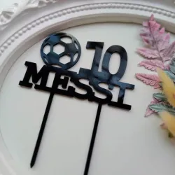 Messi 10 ball topper cake