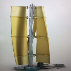 Modular vertical wind turbine electricity generator a simple and economical project to produce energy at home