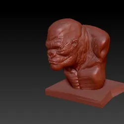 monkey sculpture