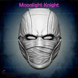 Moonlight Knight Mask From Marvel comics - Fan Art 3D print model