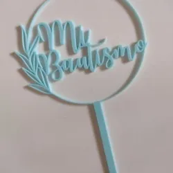 My baptism cake topper