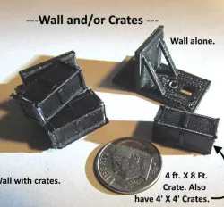N Scale -- 4 foot X 8 foot crate that can be used on switch machine or other locations.