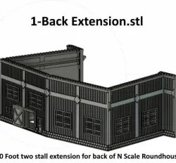 N Scale -- 40 Foot Bay Extenison for Roundhouse...