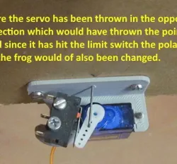 N Scale or Any Scale -- SG90 Servo bracket for Turnout Control