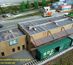 N Scale -- Rooftop fittings for 4' x 4' x4' Cooler
