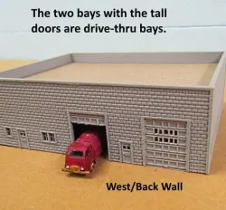 N Scale Truck Maintenance Building