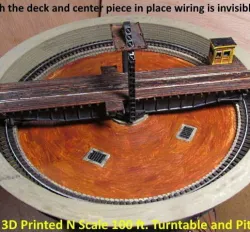 N Scale Turntable Part 1 -- Bridge