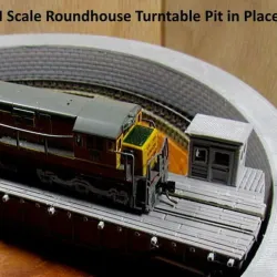 N Scale Turntable Part 4 -- Pit Walls
