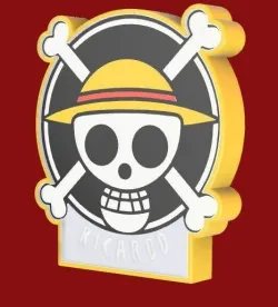 Name led one piece - Ricardo