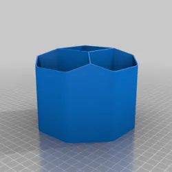 Octagonal pencil holder