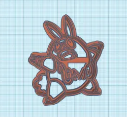 Pokemon: Pignite Cookie Cutter
