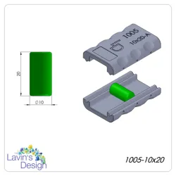 POLYMER CLAY BEAD ROLLER / CYLINDER SHAPE / LED1005-10x20