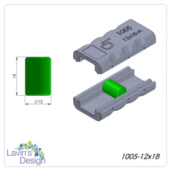 POLYMER CLAY BEAD ROLLER / CYLINDER SHAPE / LED1005-12x18