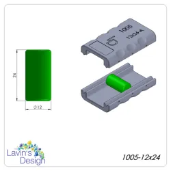 POLYMER CLAY BEAD ROLLER / CYLINDER SHAPE / LED1005-12x24