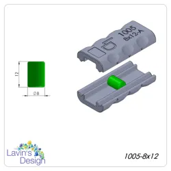 POLYMER CLAY BEAD ROLLER / CYLINDER SHAPE / LED1005-8x12