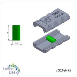 POLYMER CLAY BEAD ROLLER / CYLINDER SHAPE / LED1005-8x16