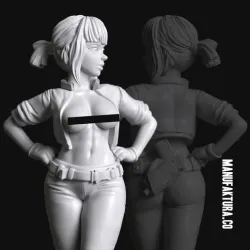 Pop Series 01a - Sexy Cyberpunk Cyborg Police Officer