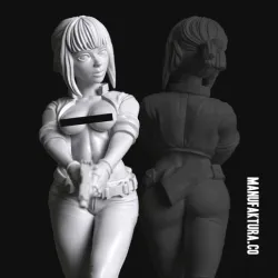Pop Series 01c - Sexy Cyberpunk Cyborg Police Officer