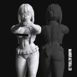 Pop Series 01d - Sexy Cyberpunk Cyborg Police Officer