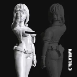 Pop Series 01e - Sexy Cyberpunk Cyborg Police Officer