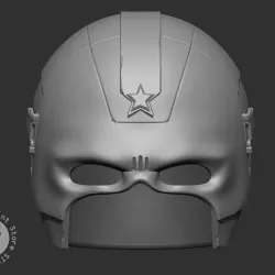 Red Guardian Helmet From Marvel comics - Fan Art 3D print model