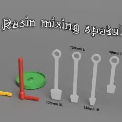 Resin mixing spatula set (stirring rod)