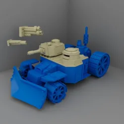 Rogue Trader Era Orky Battle Wagon Upgrade parts