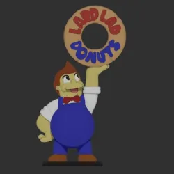 simpson donut guy lard lad