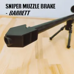 Sniper Muzzle Brake - Barrett