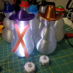 Snowman Tea Candle