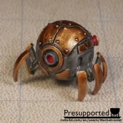 Spider Ball Clockwork Robot Miniature Artificer Construct for Tabletop Games