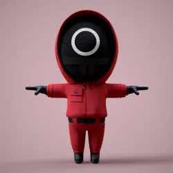 Squid Game - Pack 3 Soldiers 3D model