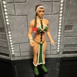 STAR WARS ADVENT CALENDAR 2022 DAY #24 PTII, LEIA ELF SLAVE FIGURE, 3.75", 1/18 KENNER, HASBRO