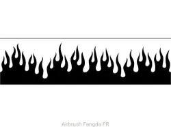 Stencil flames