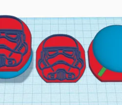 Storm Trooper Soap Stamp