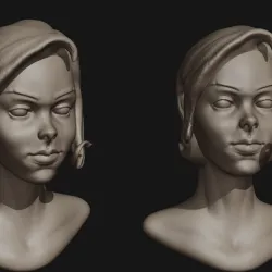 Stylized Female Face
