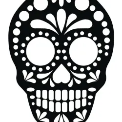 Sugar Skull Stencil