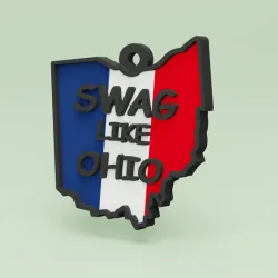 Swag Ohio Meme Keychain - Toytaku Prints