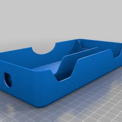 Tesla style EDC box for my desk with charging hole