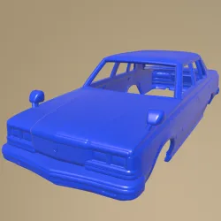 Toyota Crown sedan 1979 PRINTABLE CAR BODY