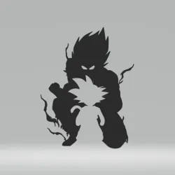 Transformation Anime Dragon Ball Z Art 2D