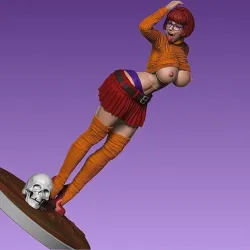 Velma from Scooby Doo in sexy pose