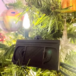VHS Christmas Tree Ornament 3D Model