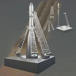 Vostok Rocket Soviet Union Spaceship