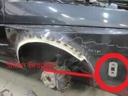 Vw golf 1 & 2 front bumper slider brackets