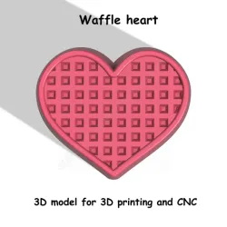 Waffle heart Stl File