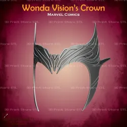 Wonda Vision Crown From Marvel Comics - Fan Art 3D print model