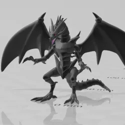 Yugioh Red Eyes Black Dragon 3D Print Model Figure