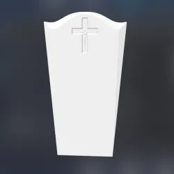 3d headstone model - shoulders cross