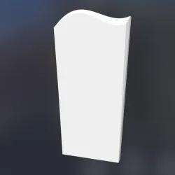 3d headstone model - wave